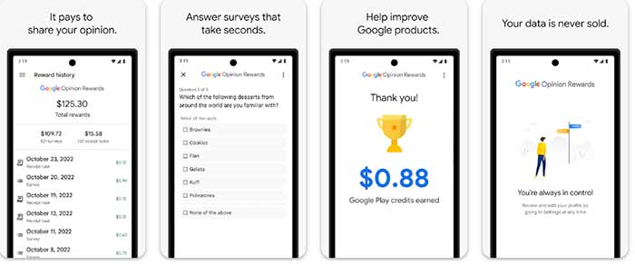 اپلیکیشن Google Opinion Rewards
