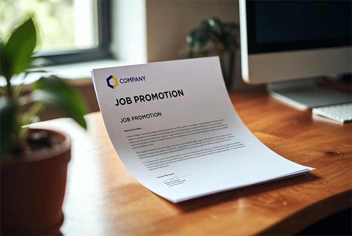 نمونه نامه ارتقا شغلی کارمند